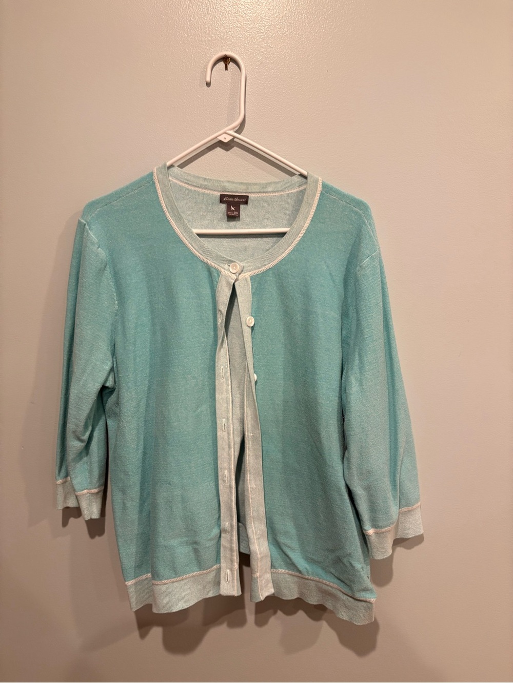 Eddie Bauer Aqua Knit Button-Front Cardigan